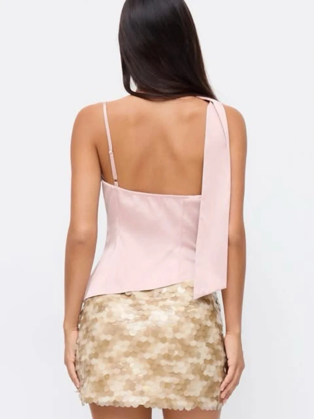 Cider SEQUIN HIGH RISE MINI SKIRT medium nwt - Picture 3 of 4